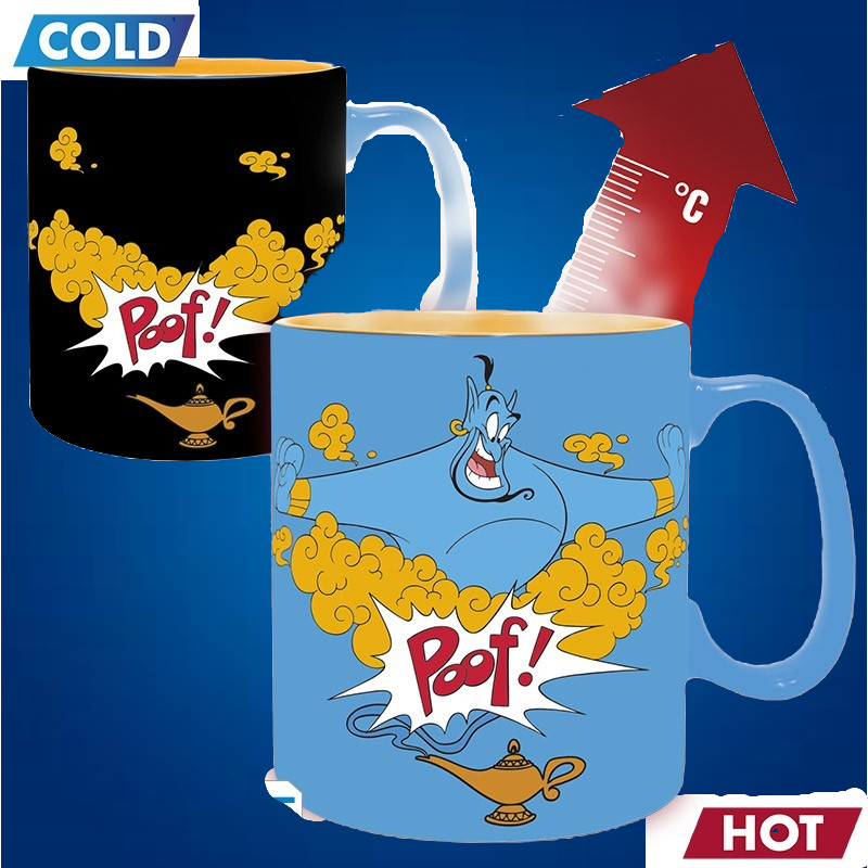 Mug Thermo-réactif Aladdin : Poof - Le Génie