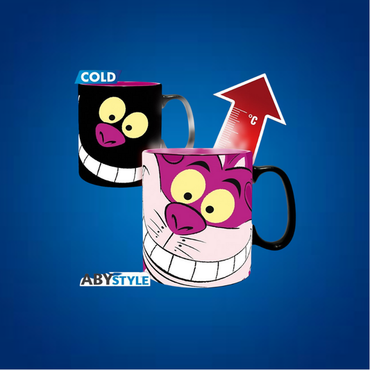 Mug - Thermo-réactif - Alice au Pays des Merveilles - Chat du Cheshire