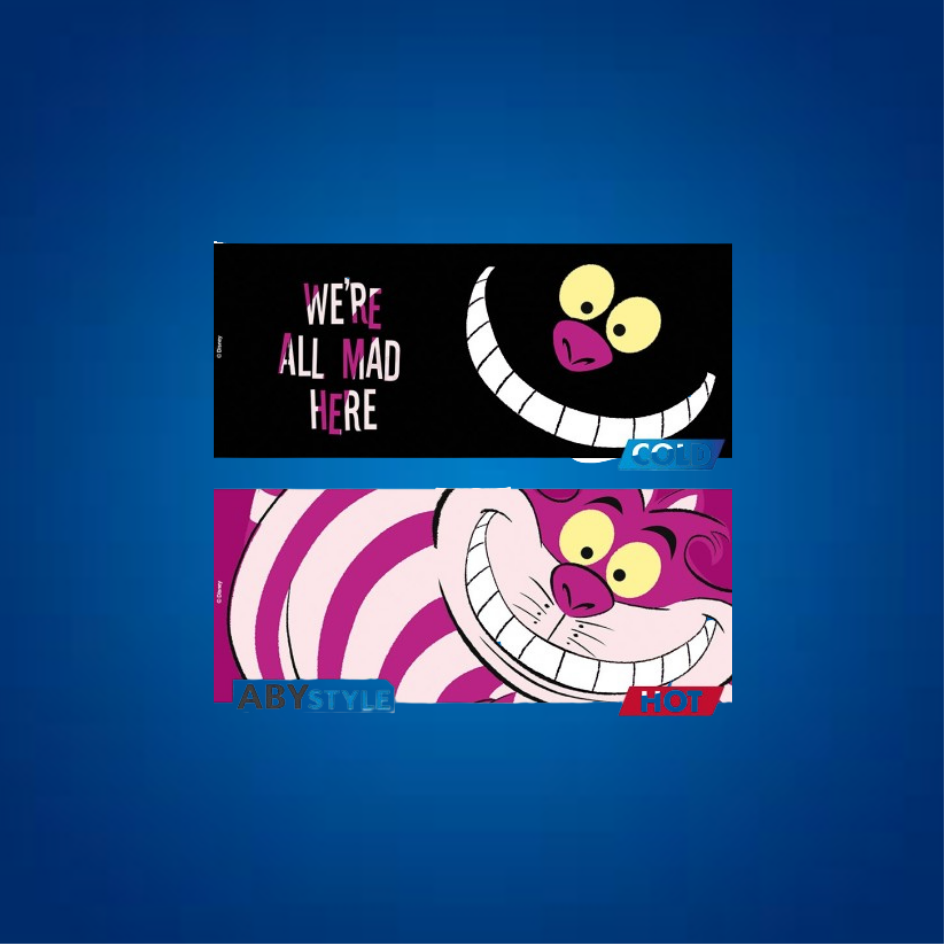 Mug - Thermo-réactif - Alice au Pays des Merveilles - Chat du Cheshire